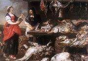 Adriaen Van Utrecht Fishmonger's Stall oil painting artist